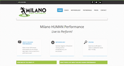 Desktop Screenshot of milanoperformance.com